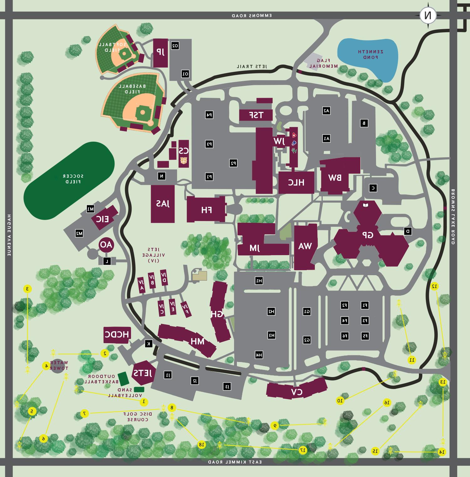 central campus map